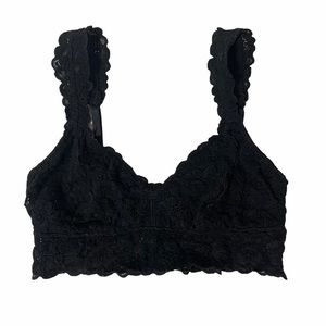 AERIE Black Lace Bralette Top